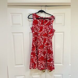 Michael Kors Paisley Fit  Flare Size 14 sleeveless Colorful Work Office Dress